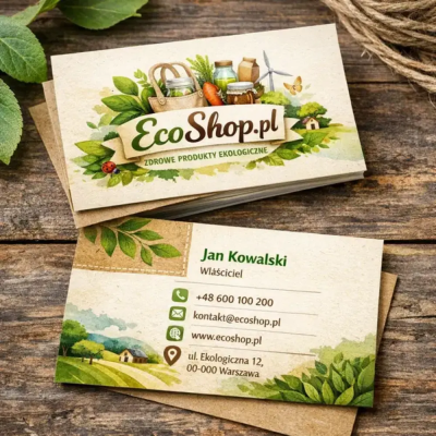 Wizytówki Ekologiczne - Druk na Papierze Eko | Ofipro.pl