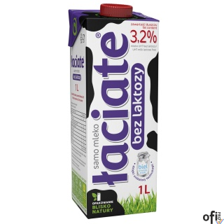 Mleko ŁACIATE UHT bez laktozy 3.2% 1I