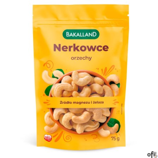 Orzechy nerkowce 75g BAKALLAND