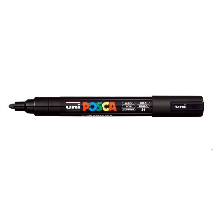 Marker z tuszem pigmentowym PC-5M czarny POSCA UNPC5M/DCA