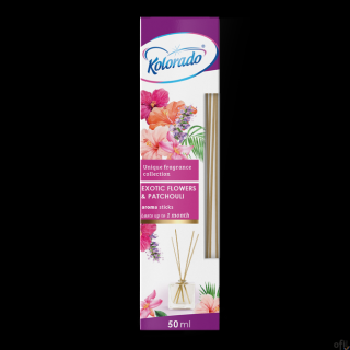 KOLORADO Odświeżacz pachnące patyczki 50ml  EXOTIC FLOWERS PATCHOULI 11755