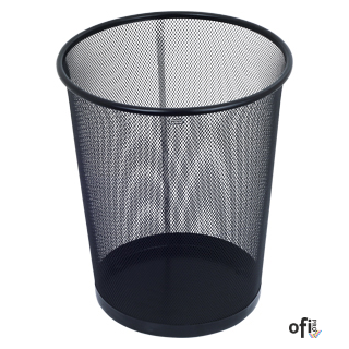 Kosz na papier siatka 19l czarny GRAND siatka 120-1332