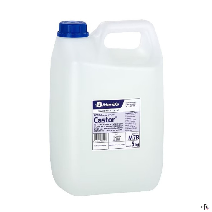 Mydło w płynie MERIDA CASTOR białe 5kg M7B/MKK104
