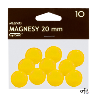 Magnesy___kolorowe magnesy, różnej wielkości do tablic_magnetycznych___jednostka sprzedaży 1 opakowanie (10 szt.)