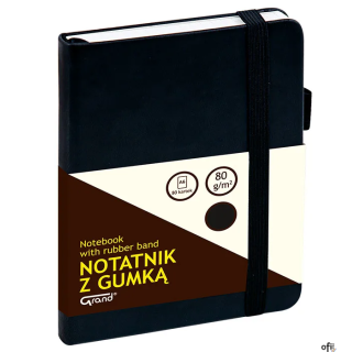 _ twarda oprawa__ grzbiet szyto-klejony__ liniatura: kratka__ uchwyt na długopis i wewnętrzna kieszeń__ wewnątrz notatnika wygod