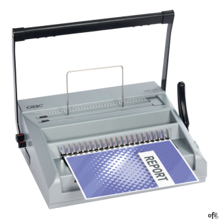 GBC MB20 to wytrzymała wielofunkcyjna bindownica, która umożliwia oprawę dokumentów w grzbiety plastikowe lub drutowe. Idealnie 