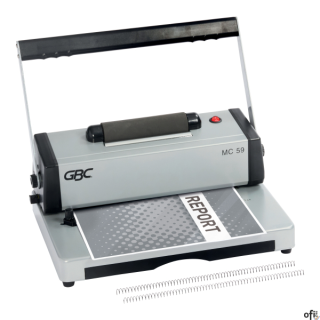 Bindownica GBC MC59, wykonana z wytrzymałego metalu,  zapewnia łatwą oprawę wielostronicowych dokumentów. Łączy w sobie możliwoś