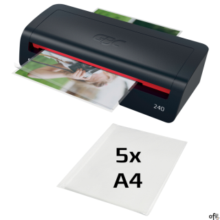 Model GBC 240 to eleganckie i wydajne urządzenie do laminacji przeznaczone do codziennego użytkowania. Łączy styl z wydajnością 