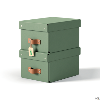 Zadbaj o porządek i dobre samopoczucie, tworząc z pomocą tekturowych pudełek Leitz Puro z pokrywkami uporządkowaną przestrzeń z 