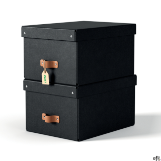 Zadbaj o porządek i dobre samopoczucie, tworząc z pomocą tekturowych pudełek Leitz Puro z pokrywkami uporządkowaną przestrzeń z 