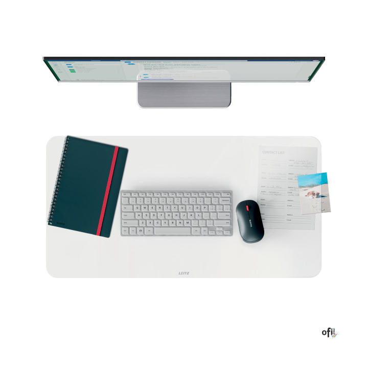 Przezroczysta mata Leitz na biurko pozwoli Ci zachować produktywność i dobre samopoczucie w każdym miejscu pracy. Tę dyskretną, 