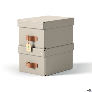 Zadbaj o porządek i dobre samopoczucie, tworząc z pomocą tekturowych pudełek Leitz Puro z pokrywkami uporządkowaną przestrzeń z 