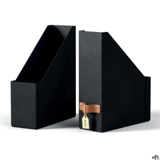 Zadbaj o porządek i dobre samopoczucie, tworząc z pomocą tekturowych pojemników na dokumenty Leitz Puro uporządkowaną przestrzeń