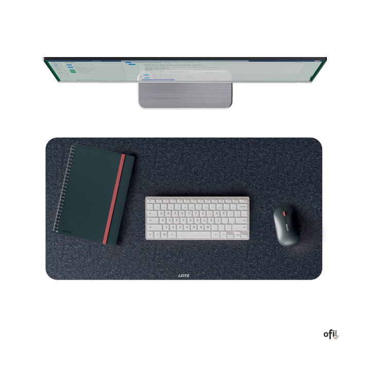 Filcowa mata Leitz na biurko pomoże Ci stworzyć przestrzeń, w której poczujesz się dobrze. Elegancka mata ochronna na biurko - z