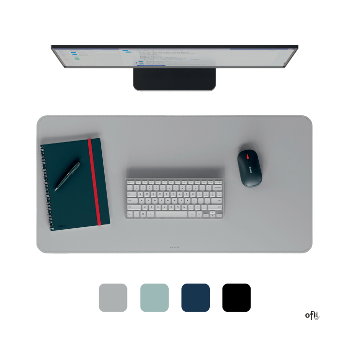 Duża mata Leitz na biurko pozwoli Ci zachować produktywność i dobre samopoczucie w każdym miejscu pracy. Łatwa do czyszczenia, w