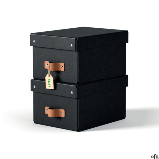 Zadbaj o porządek i dobre samopoczucie, tworząc z pomocą tekturowych pudełek Leitz Puro z pokrywkami uporządkowaną przestrzeń z 