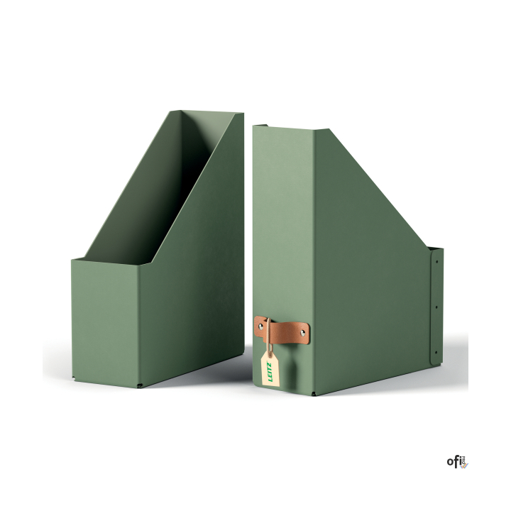 Zadbaj o porządek i dobre samopoczucie, tworząc z pomocą tekturowych pojemników na dokumenty Leitz Puro uporządkowaną przestrzeń