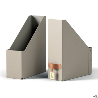 Zadbaj o porządek i dobre samopoczucie, tworząc z pomocą tekturowych pojemników na dokumenty Leitz Puro uporządkowaną przestrzeń