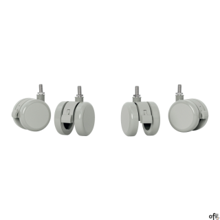 Przekształć małe biurko Leitz Ergo do pracy w pozycji siedzącej i stojącej z elektryczną regulacją wysokości w mobilne stanowisk