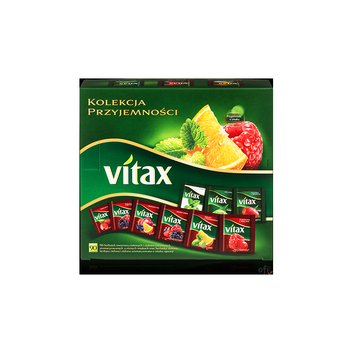 Herbata VITAX KOLEKCJA PRZYJE.MIX owoc 90kop 9 smaków