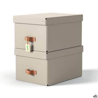 Zadbaj o porządek i dobre samopoczucie, tworząc z pomocą tekturowych pudełek Leitz Puro z pokrywkami uporządkowaną przestrzeń z 