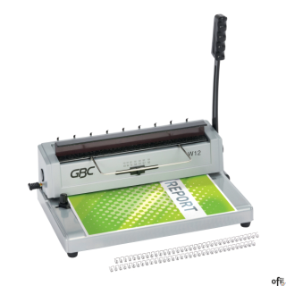 Dzięki bindownicy drutowej GBC W12 uprościsz proces dziurkowania i oprawy swoich dokumentów. Ręczna obsługa pojedynczą dźwignią 