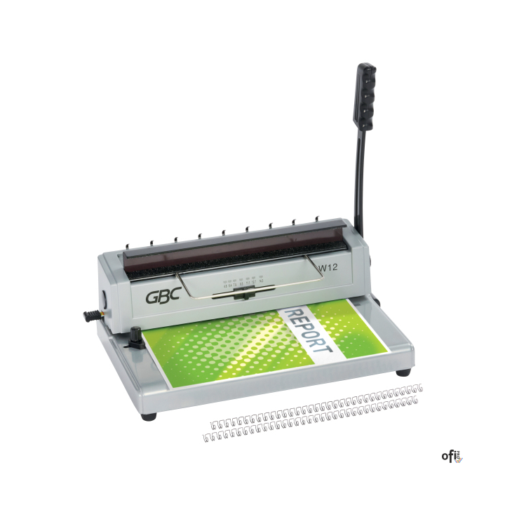 Dzięki bindownicy drutowej GBC W12 uprościsz proces dziurkowania i oprawy swoich dokumentów. Ręczna obsługa pojedynczą dźwignią 