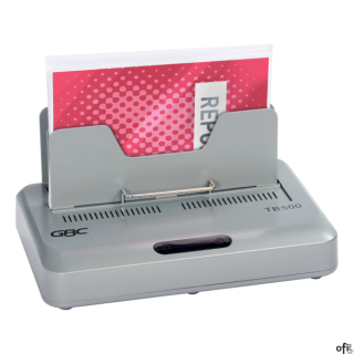 Bindownica termiczna GBC TB500, przeznaczona do oprawy średnich i dużych nakładów, zapewnia eleganckie i perfekcyjne wykończenie