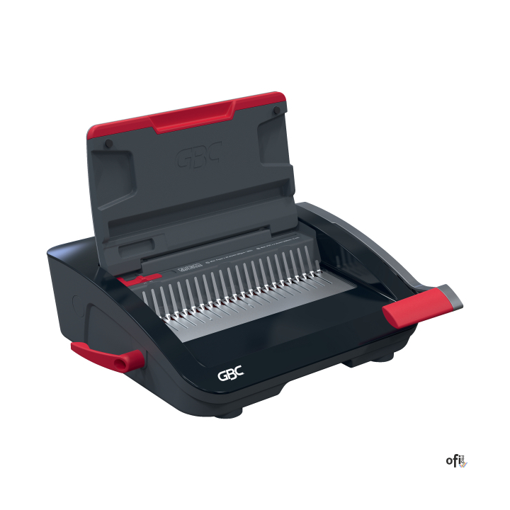 Model CombBind_ CB20 to niezawodne, kompaktowe urządzenie przeznaczone do oprawy grzebieniowej umiarkowanej ilości dokumentów, i