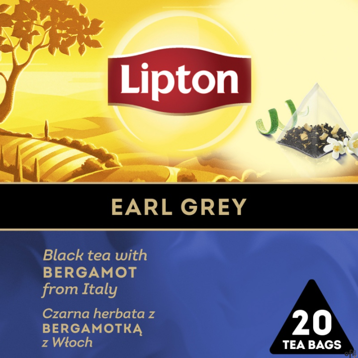 Herbata LIPTON PIRAMID EARL GREY 20t czarna