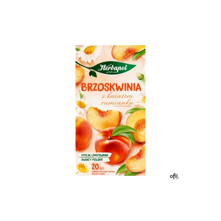 Herbata HERBAPOL Brzoskwinia z kwiatem Rumianku 20tb