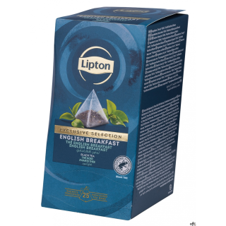 Herbata LIPTON PIRAMID ENGLISH BREAKFAST Exclusive Selection 25 kopert