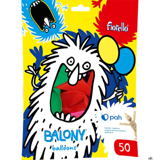 Balon 12 pastel mix Fiorello 50szt 170-2658