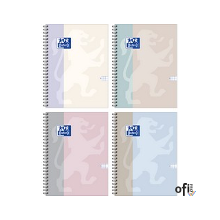 Kołozeszyt Oxford B-Light 2-spiralny B4 100 kartek, kratka 5x5mm 400210151