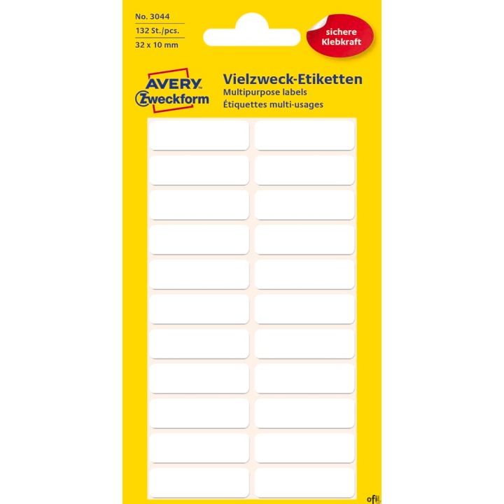 TRWAŁE MINIETYKIETY DO WSZECHSTRONNYCH ZASTOSOWAŃ DO OPISU RĘCZNEGO (papierowe; białe)• Wysokiej jakości samoprzylepne minietyki