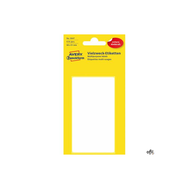 TRWAŁE MINIETYKIETY DO WSZECHSTRONNYCH ZASTOSOWAŃ DO OPISU RĘCZNEGO (papierowe; białe)• Wysokiej jakości samoprzylepne minietyki