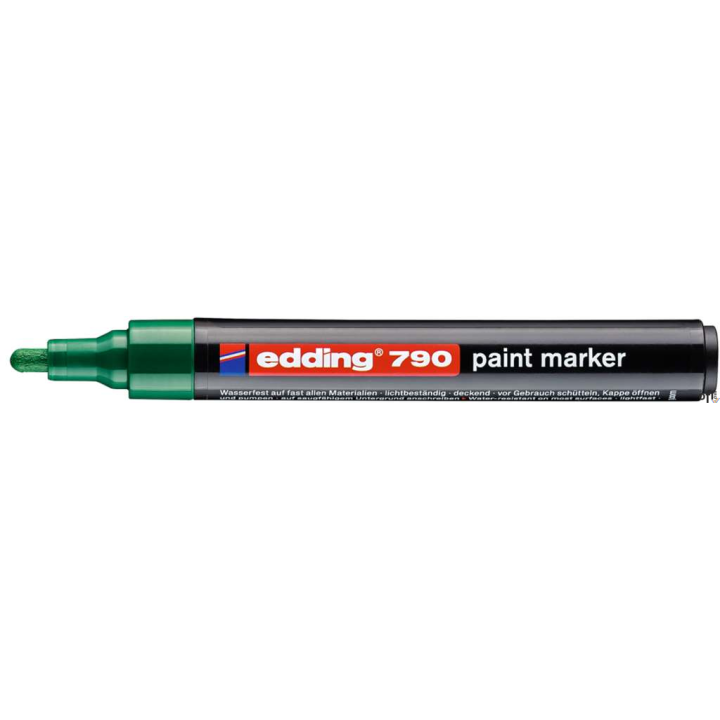 Marker lakierowy okrągła końcówka 2-3 mm zielony Edding 790/004/ZI