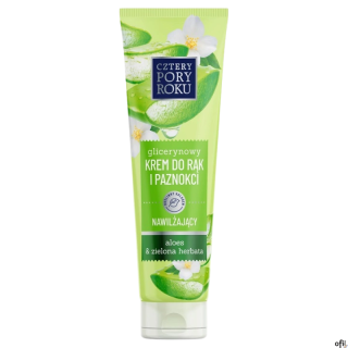 CZTERY PORY ROKU Krem nawilżający do rąk i paznokci Aloes i Zielona Herbata 130ml