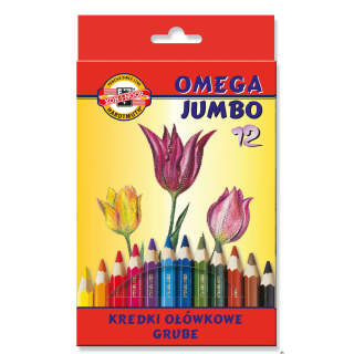 Kredki OMEGA JUMBO 3372/3382-12kol KOH. (X)