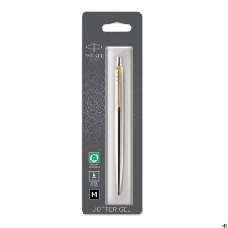 Długopis żelowy (czarny) JOTTER STAINLESS STEEL GT 2020672, blister SALE