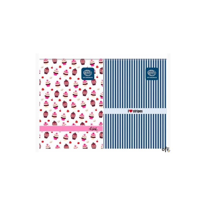 Notes/blok A6 50kart kratka INTERDRUK