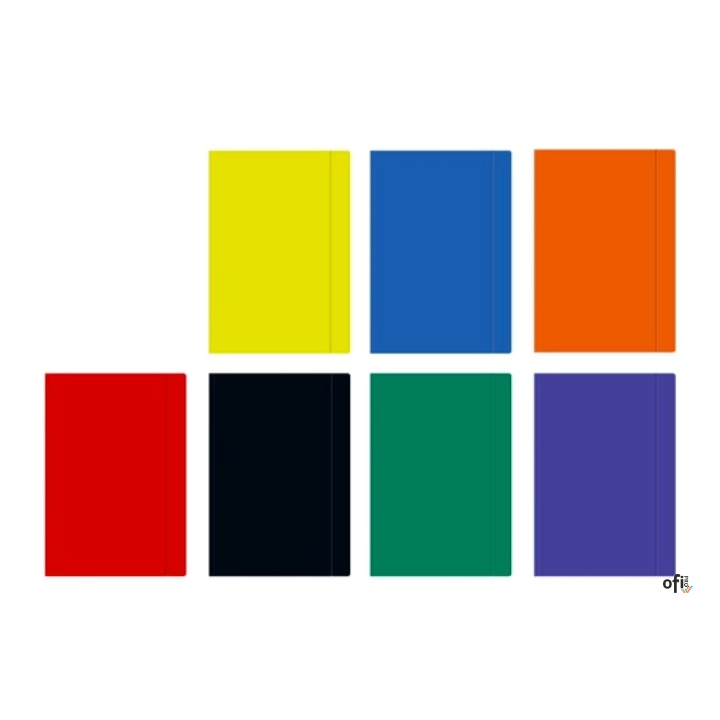 Teczka z gumką A4+ JEDNOKOLOROWA mix ITERDRUK