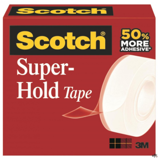 Taśma biurowa SCOTCH Super-Hold, (700K), super mocna, 19mm, 25,4m, transparentna