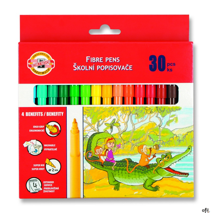 Flamastry 30kol.771002/CJ08 w kartoniku KOH-I-NOOR