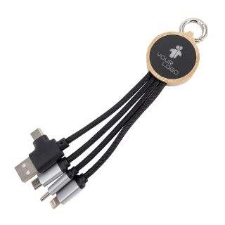 Kabel do ładowania 3w1 z podświetlanym logo