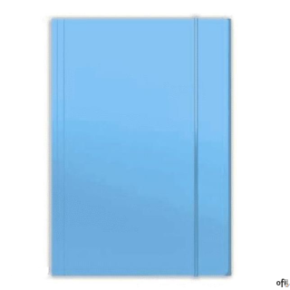 Teczka z gumką A4 PLUS błękit TADEO TT6626 niebieska