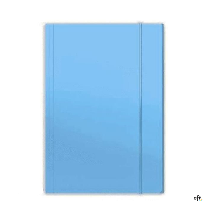 Teczka z gumką A4 PLUS błękit TADEO TT6626 niebieska
