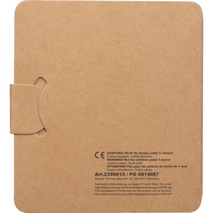 Kolorowanka z kredkami drewnianymi 12 kolorów RUFIN