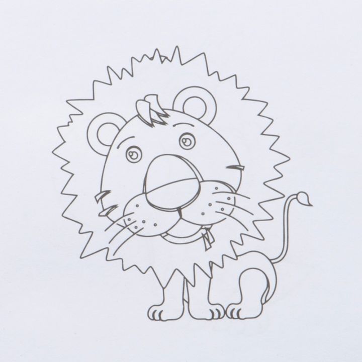 Kolorowanka z kredkami drewnianymi 12 kolorów RUFIN