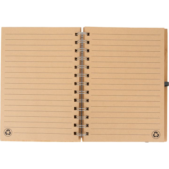 Notatnik A5 w linie z papieru z recyklingu FRANCESCA